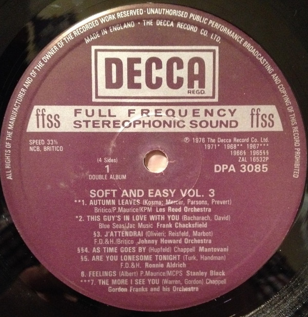 Various - Soft And Easy Vol. 3 (2xLP, Album, Comp) 18714