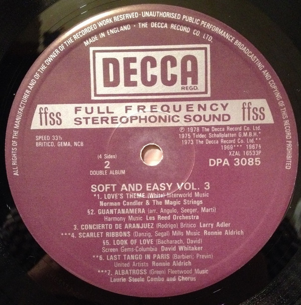 Various - Soft And Easy Vol. 3 (2xLP, Album, Comp) 18715