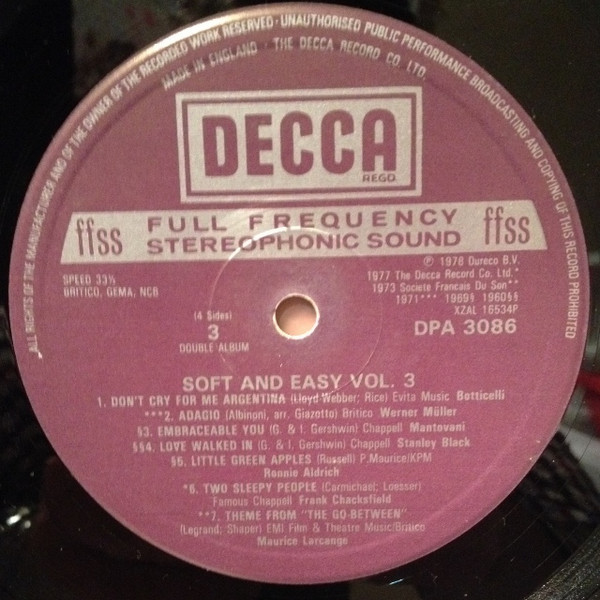 Various - Soft And Easy Vol. 3 (2xLP, Album, Comp) 18716