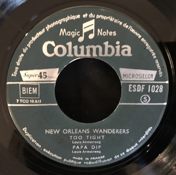 New Orleans Wanderers - Perdido Street Blues / Gatemouth / Too Tight / Papa Dip (7", EP) 39575