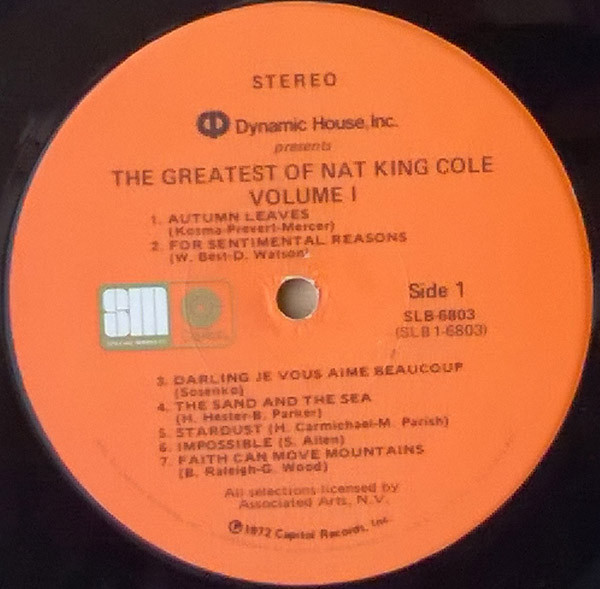 Nat King Cole - The Greatest Of Nat King Cole (2xLP, Comp) 19450