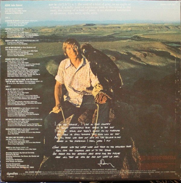 John Denver - Aerie (LP, Album) 25957