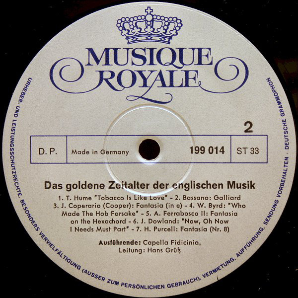 Various - Das Goldene Zeitalter Der Englischen Musik / The Golden Age Of English Music / L'apog√©e de la Musique En Angleterre (LP, Album) 19762