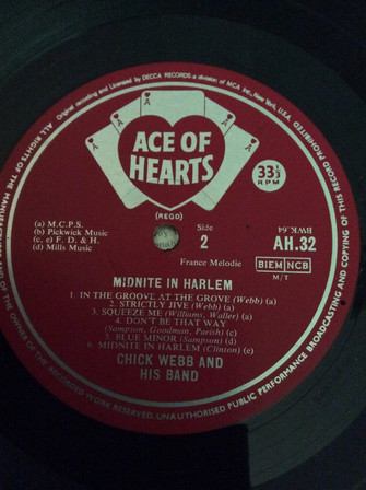 Chick Webb - Midnite in Harlem (LP, Comp, Mono) 21111