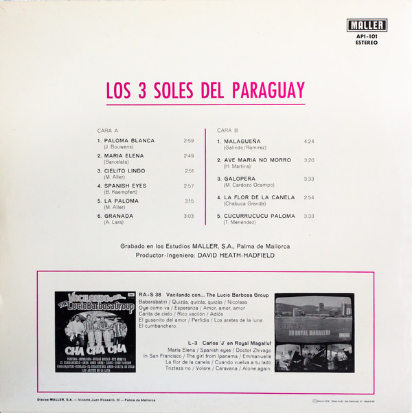 Los 3 Soles Del Paraguay - Los 3 Soles Del Paraguay (LP, Album) 19007
