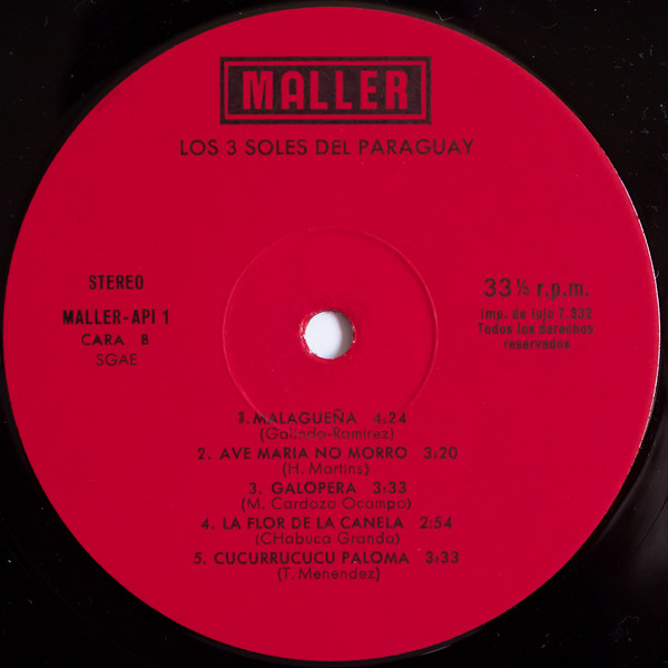 Los 3 Soles Del Paraguay - Los 3 Soles Del Paraguay (LP, Album) 19009