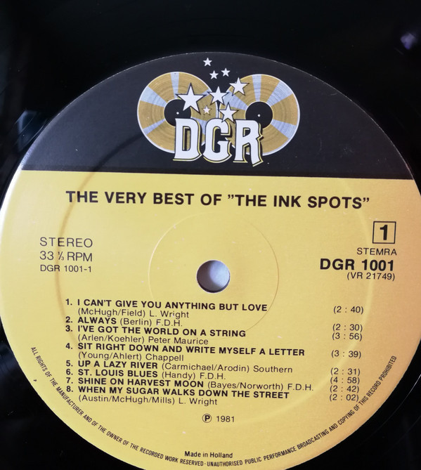 The Inkspots* - The Very Best Of "The Ink Spots" (LP, Comp) 20467