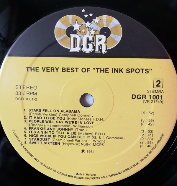 The Inkspots* - The Very Best Of "The Ink Spots" (LP, Comp) 20468