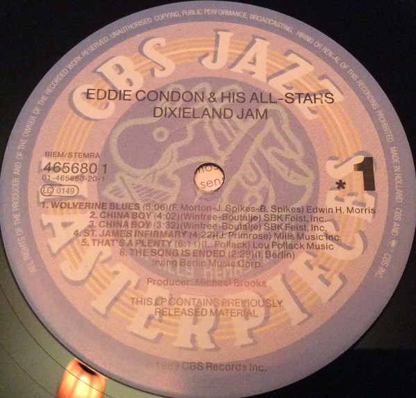The Eddie Condon All-Stars* - Dixieland Jam (LP, RM) 20962