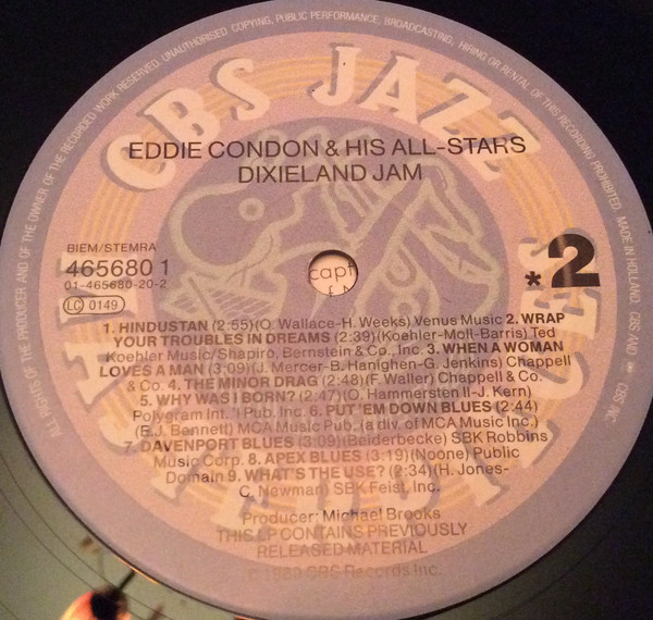 The Eddie Condon All-Stars* - Dixieland Jam (LP, RM) 20963