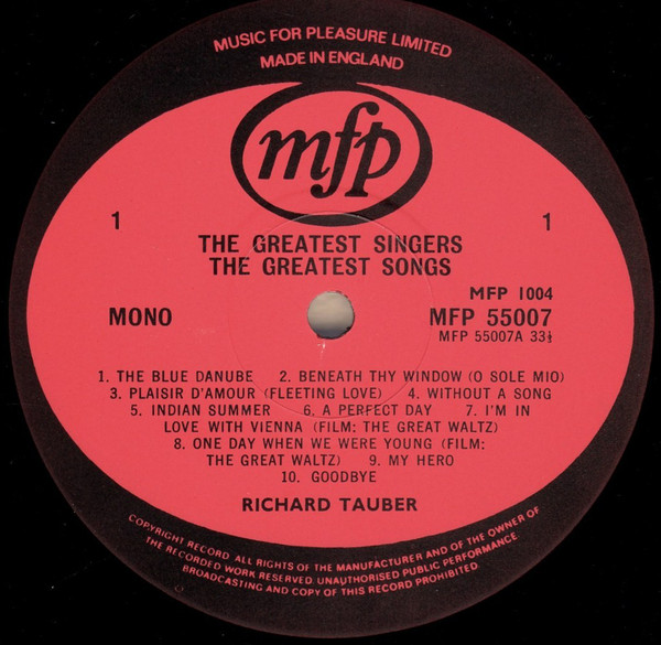 Richard Tauber, Paul Robeson, John Mc Cormack*, Peter Dawson - The Greatest Singers The Greatest Songs (2xLP, Comp) 20639