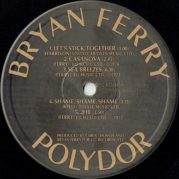 Bryan Ferry - Let's Stick Together (LP, Album, RE) 25383