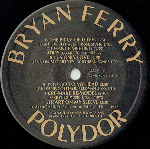 Bryan Ferry - Let's Stick Together (LP, Album, RE) 25384