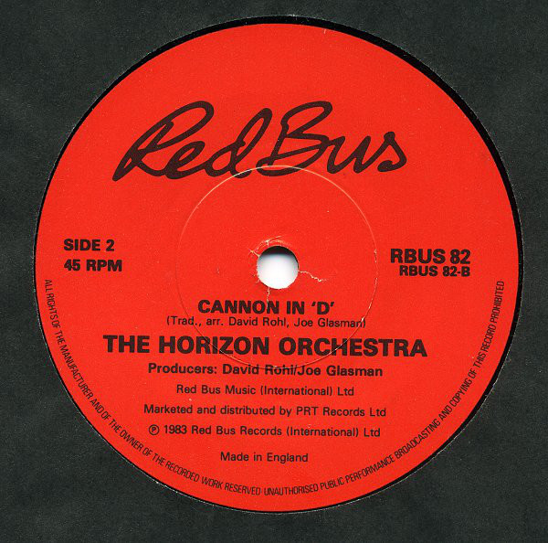 The Olympic Orchestra / The Horizon Orchestra - Reilly / Cannon In 'D' (7", Single, Red) 39709