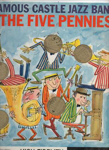 The Famous Castle Jazz Band - Plays The Five Pennies (LP, Album, Mono) 21039