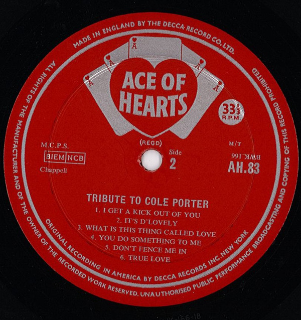 Various - Tribute To Cole Porter (LP, Comp, Mono) 19298