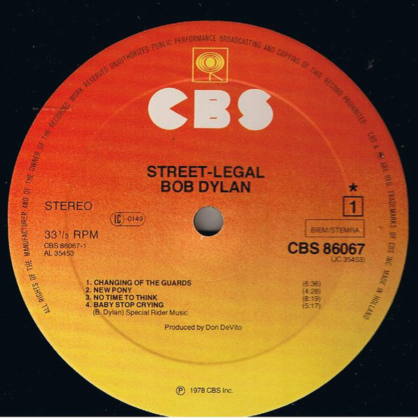 Bob Dylan - Street-Legal (LP, Album) 21340