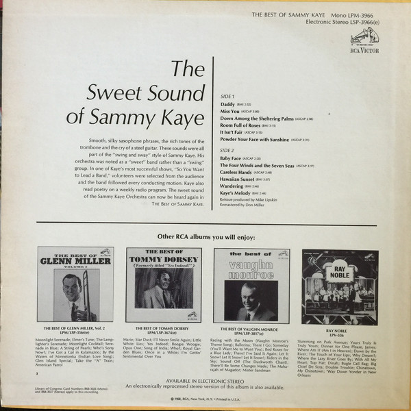 Sammy Kaye - The Best Of Sammy Kaye (LP, Comp) 21251