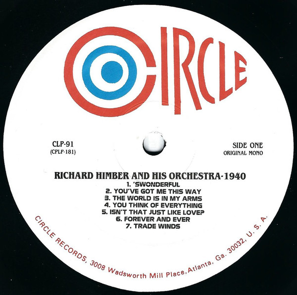 Richard Himber And His Orchestra - Richard Himber And His Orchestra 1940 (LP, Album, Mono) 21225