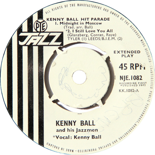 Kenny Ball And His Jazzmen - Kenny Ball Hit Parade (7", EP, Mono) 36090