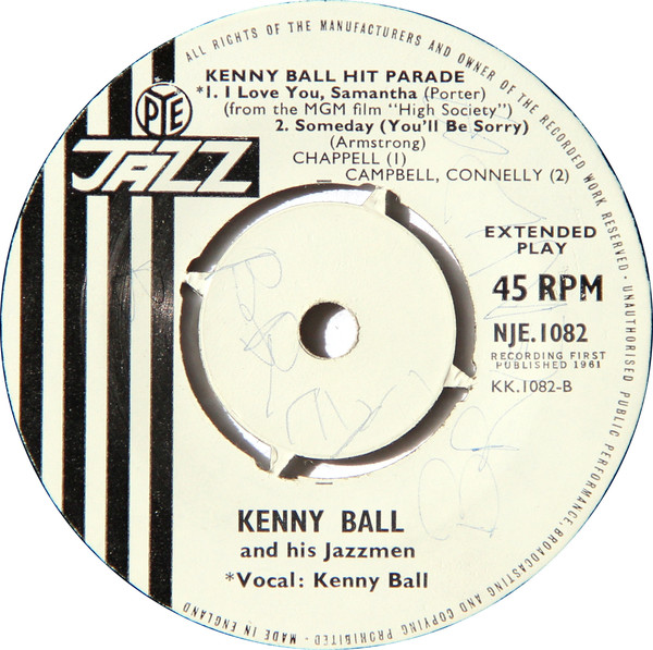 Kenny Ball And His Jazzmen - Kenny Ball Hit Parade (7", EP, Mono) 36091