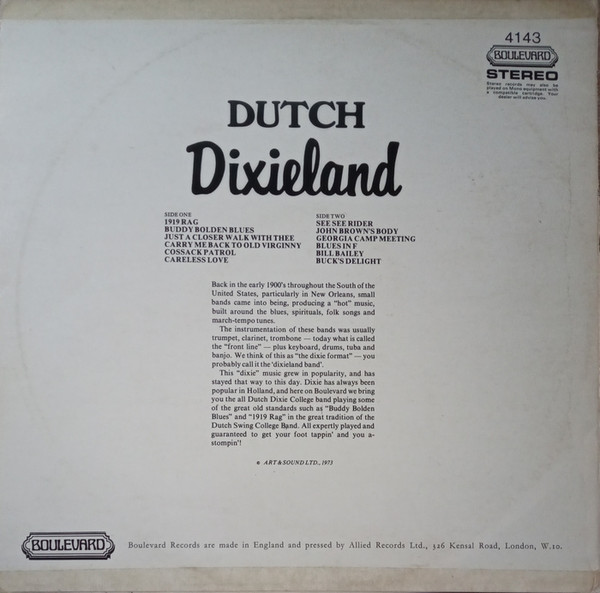 Various - Dutch Dixieland (LP) 20448