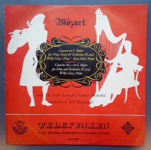Wolfgang Amadeus Mozart - Willy Glass* • Rose Stein • South German Chamber Orchestra* • Rolf Reinhardt - Concerto In C Major For Flute, Harp And Orchestra, K.299 / Concerto No.1 In G Major For Flute And Orchestra, K.313 Vinyl LP Album (LP Record) Mono