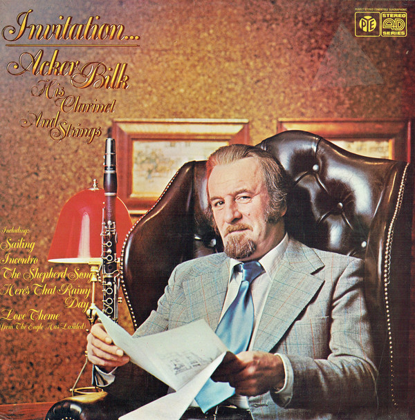 Acker Bilk His Clarinet And Strings - Invitation (LP, Quad)