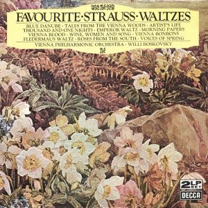 Strauss*, Vienna Philharmonic Orchestra* - Willi Boskovsky - Favourite Strauss Waltzes 2xLP Vinyl Compilation (LP Record)