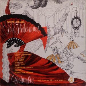 Johann Strauss* - Elizabeth Schwarzkopf*, Nicolai Gedda, Helmut Krebs, Rita Streich, Karl Dönch, Erich Kunz, Rudolf Christ, Philharmonia Orchestra And Chorus* Conducted By Herbert von Karajan - Die Fledermaus (2xLP, Mono)