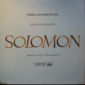 Grieg* - Schumann* - Solomon (6) - Herbert Menges - Philharmonia* - Piano Concertos Vinyl LP (LP Record) Mono