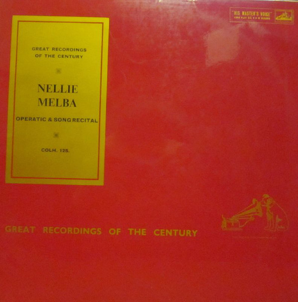 Nellie Melba - Operatic and Song Recital Vinyl LP Compilation (LP Record) Mono