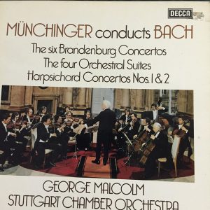 Bach*, Stuttgart Chamber Orchestra*, George Malcolm, Münchinger* - Münchinger Conducts Bach (The Six Brandenburg Concertos / The Four Orchestral Suites / Harpsichord Concertos Nos. 1 2) 4xLP Vinyl Album Compilation (LP Record) Boxset