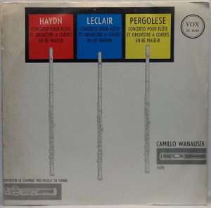 Camillo Wanausek - Haydn - Leclair - Pergolesi Flute Concertos Vinyl LP Album (LP Record)