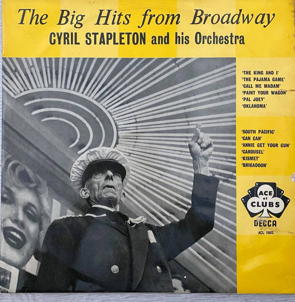 Cyril Stapleton And His Orchestra - The Big Hits From Broadway Vinyl LP Album (LP Record) Mono