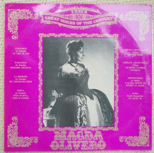 Magda Olivero - Magda Olivero Vinyl LP Compilation (LP Record) Mono