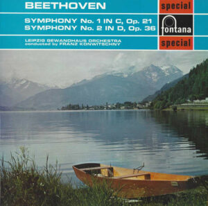 Beethoven*, Leipzig Gewandhaus Orchestra* Conducted By Franz Konwitschny - Symphony No. 1 In C, Op. 21 / Symphony No. 2 In D, Op. 36 Vinyl LP (LP Record)