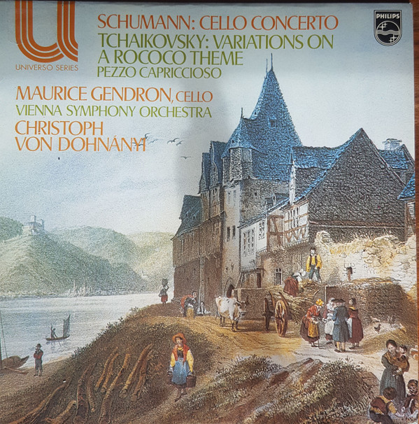 Schumann* - Tchaikowsky*, Maurice Gendron, Orchestre Symphonique De Vienne*, Christoph von Dohnanyi* - Schumann: Cello Concerto. Tchaikovsky: Variations On A Rococo Theme Vinyl LP (LP Record)
