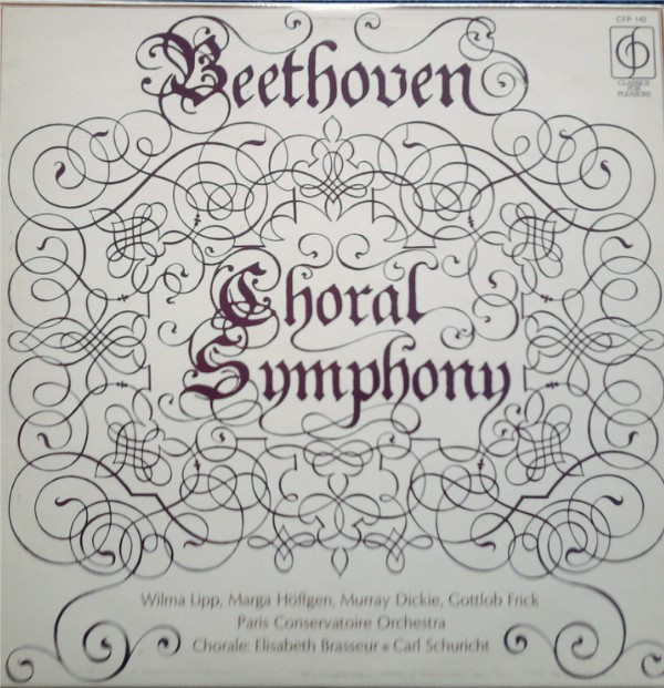 Beethoven* - The Paris Conservatoire Orchestra* Conducted By Carl Schuricht - Choral Symphony Vinyl LP Album (LP Record)