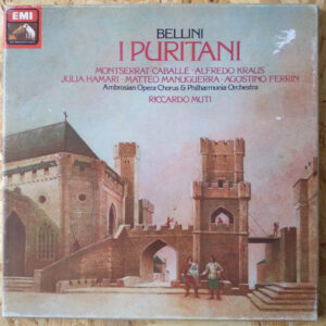 Philharmonia Orchestra Conduced By Riccardo Muti and The Ambrosian Opera Chorus - Bellini: I Puritani (3xLP, Album, Col + Box)