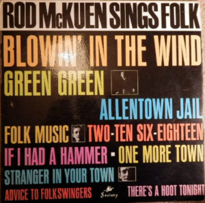 Rod McKuen With The Horizon Singers - Sings Folk Vinyl LP Album (LP Record)