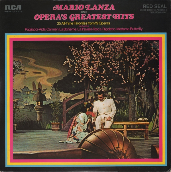 Mario Lanza - Mario Lanza Sings Opera's Greatest Hits 2xLP Compilation (LP Record) Gatefold