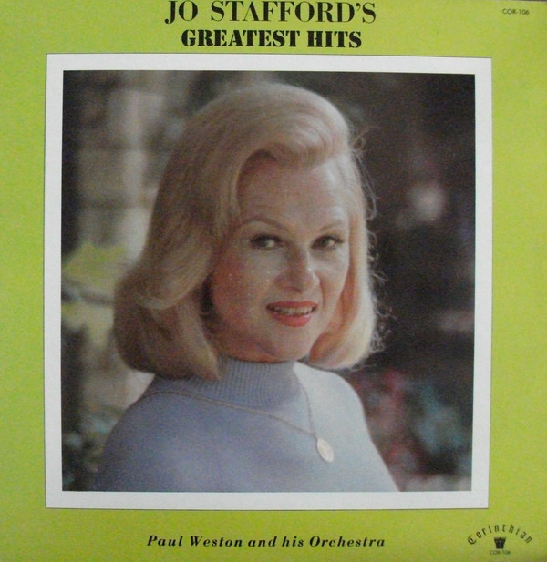 Jo Stafford With Paul Weston And His Orchestra - Jo Stafford's Greatest Hits Vinyl LP Album (LP Record)