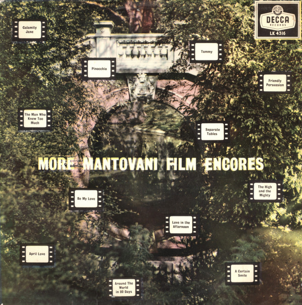 Mantovani - More Mantovani Film Encores Vinyl LP Album (LP Record) Mono