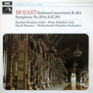 Mozart*, Norbert Brainin, Peter Schidlof, Zinman*, Netherlands Chamber Orchestra - Sinfonia Concertante, K.364 - Symphony No.29 In A, K.201 Vinyl LP (LP Record)