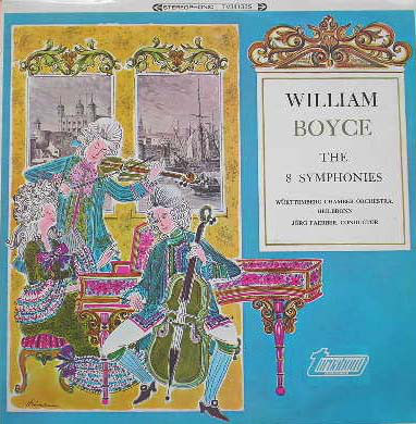 William Boyce, Württemberg Chamber Orchestra, Heilbronn*, Jörg Faerber - The 8 Symphonies Vinyl LP (LP Record)