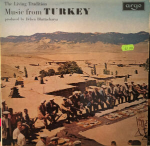 Deben Bhattacharya - Music From Turkey Vinyl LP (LP Record) Mono