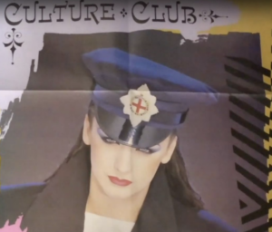 Boy George on a Vintage Eighties Culture Club Poster