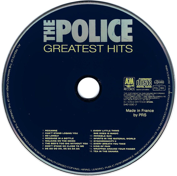 The Police - Greatest Hits (CD, Compilation) - CD cover