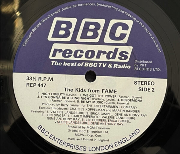 The Kids From Fame - The Kids From Fame Vinyl LP Album, Gatefold (LP Record) - Image 2